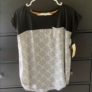 New with tags! Black and white blouse